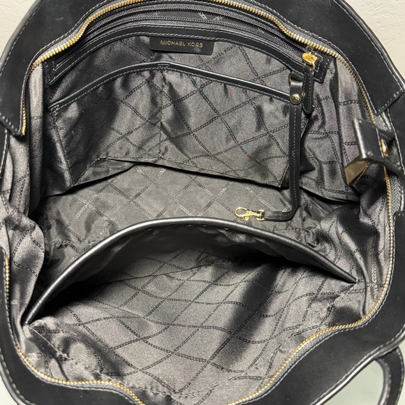 Michael Kors Whitney Large Black Pebble Leather Tote - Picture 9 of 10